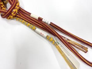 未使用品　正絹　手組帯締め